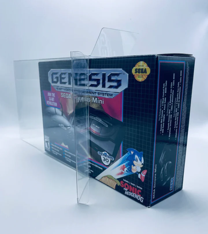 Plastic Protector for SEGA GENESIS MINI Video Game Console Box (0.50mm thick, UV & Scratch Resistant) - Image 5