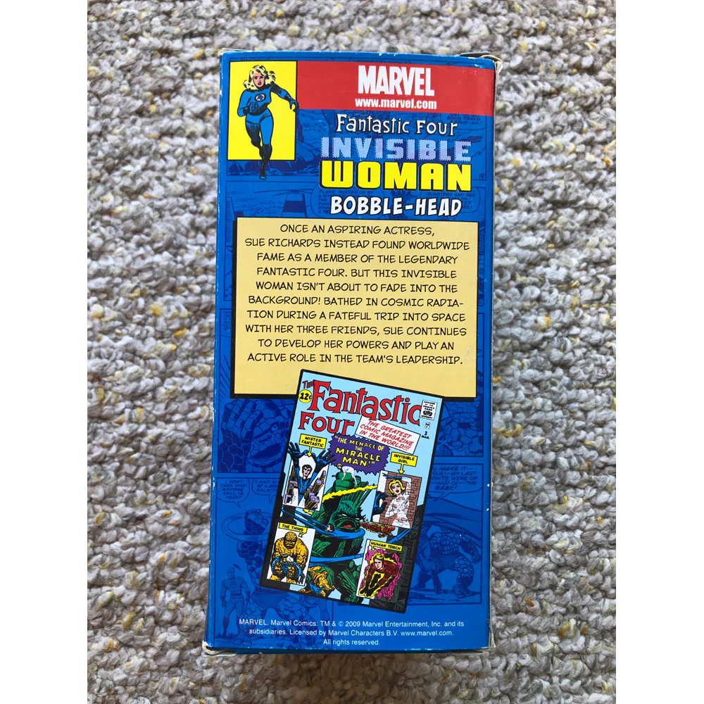 Funko Wacky Wobbler DC Invisible Woman Bobble-Head Vintage Rare Grail Vaulted Vinyl Toy Art Figure - Image 2