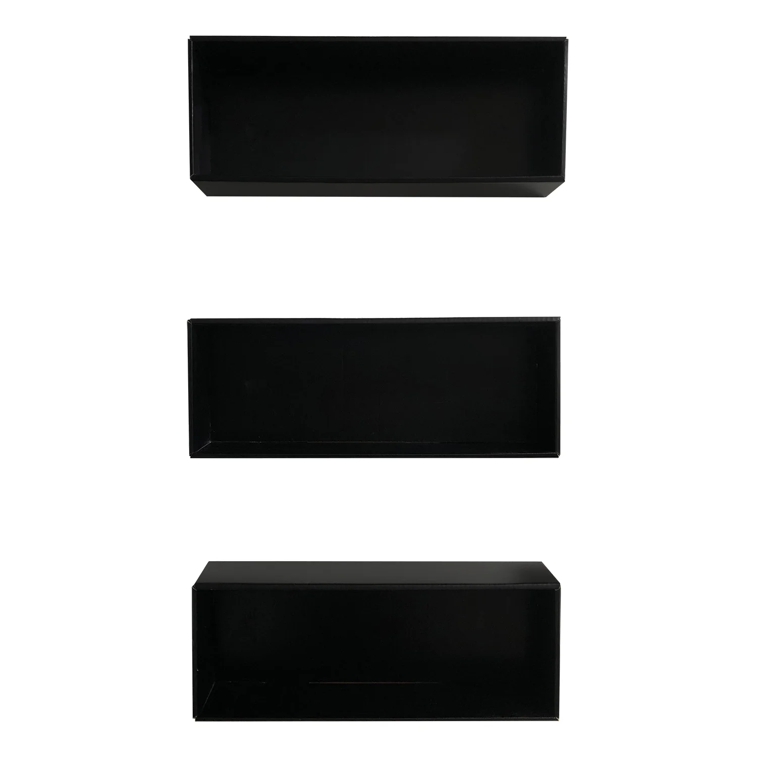 **DISCONTINUED** WRAITH REAPER - 3 Single Row Display Cases for Berserker Black Market, Wall Mountable & Stackable Designer Toy Shelf (Cardboard) - Image 4