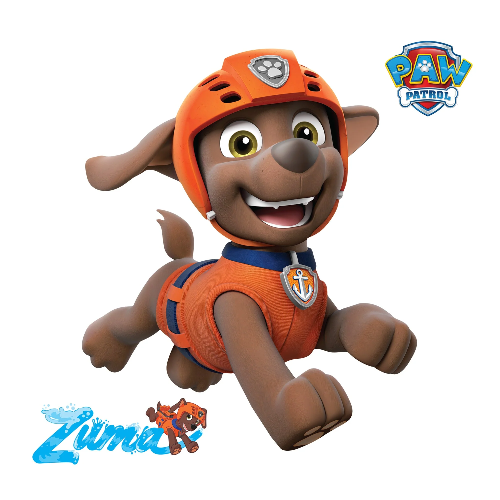 Zuma - Paw Patrol - RealBig Collection - Official Nickelodeon - Reusable Vinyl Wall Decals - Image 2